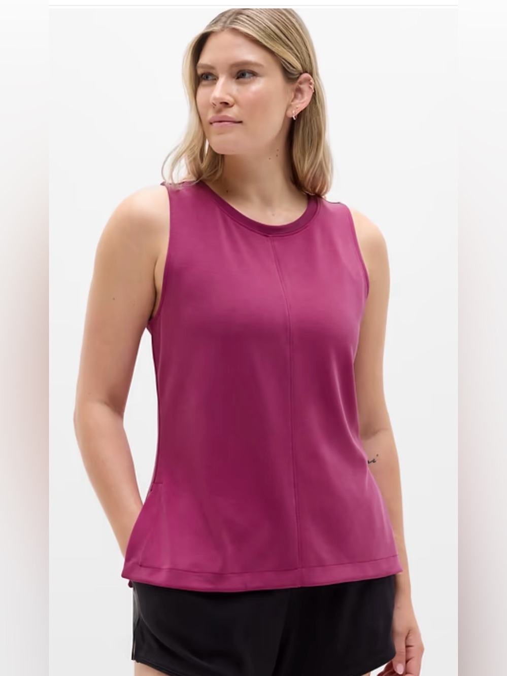 Athleta Purple Sleeveless Tank Top Size Medium